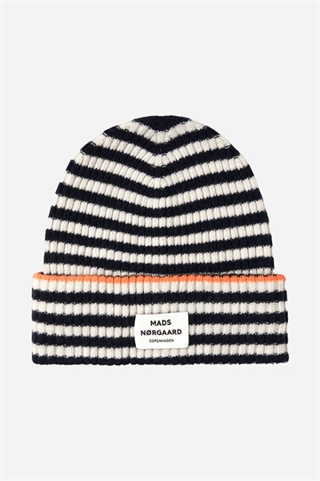 Mads Nørgaard Recycled Iceland Anju Hat - Deep Well / Winter White
